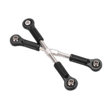 Ensemble de 2 biellettes de direction en métal pour voitures RC 1/8 et 1/10, noir et argent