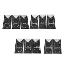 11-pack rundstickningsnålset 43/65/80 cm rostfritt stål lätt och hållbart