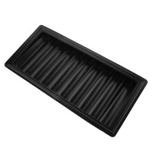Draagbare Zwarte Acryl Poker Chip Tray Praktische Opslag