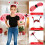 Set Vleugels Lieveheersbeestje Haarband Fee 9