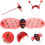 Set Vleugels Lieveheersbeestje Haarband Fee 11