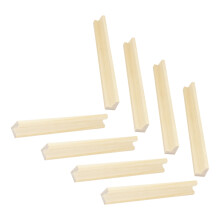 8Stk Holz Domino Halter Beige Robuste Holzständer Für DIY Displays