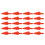 20 Pcs Plastic Arrow Tails for Compound Bow 8mm Archery Training 3