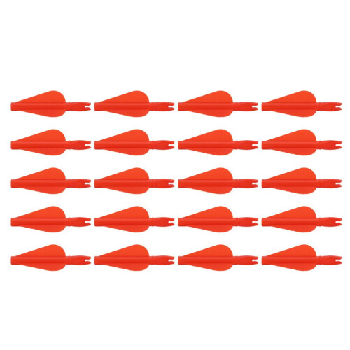 20 Pcs Plastic Arrow Tails for Compound Bow 8mm Archery Training 2