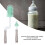2Pcs Silicone Bottle Brush Set, 360 Rotating, Soft Handle, Green 3