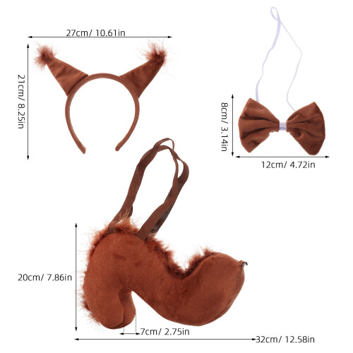 1 Set Kostüm Stirnband Fliege Prop 1