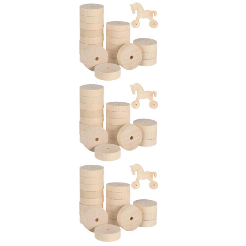60 Unidades De Madera Para De Construcción Color Caqui 2