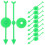 10 Stuks Game Arrow Spinners Zuignap Spelaccessoire Desktop 7