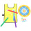 1Set Nylon Sticky Balls Set Outdoor Training 10