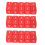 30PCS Transparent Colored Plastic Dice 15.5mm Right Angle Red 3