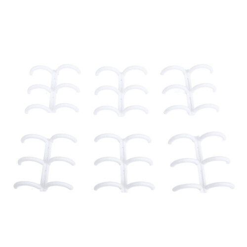 50PCS White 16mm 3-Ring Comb Binding Spines for A4 Reports