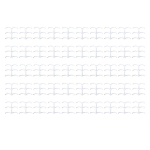 50PCS White 16mm 3-Ring Comb Binding Spines for A4 Reports 2