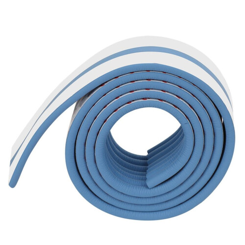 Coussins d'angle bleus de 2 m (6,5 pi) - Sécurité bébé avec absorption des chocs douce 2