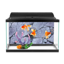 Skärbar 61x41cm PVC HD stenklistermärke för akvarier - Giftfri och luktfri