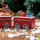 Statue de père noël en résine, spectacle de Train de noël, 4