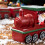 Statue de père noël en résine, spectacle de Train de noël, 7
