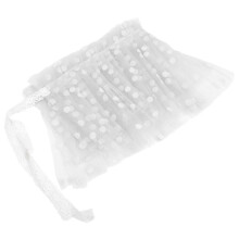 Conjunto de falda y corona de malla para fotografía de bebé (0 a 2 meses), color blanco