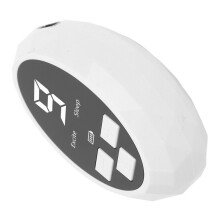 Draagbaar slaaphulpmiddel met witte LED-verlichting (4x6,5 cm) voor stressverlichting.