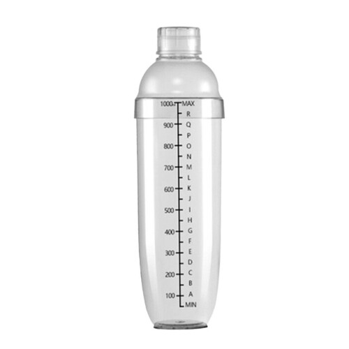 Vaso coctelera transparente antiderrames con báscula, 300 ml 1