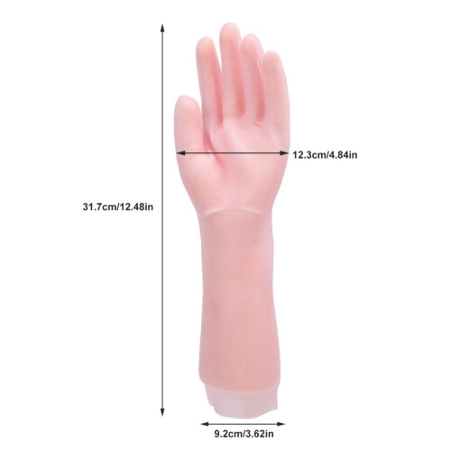Silikonfuktande handskar för torr hud, rosa, tvättbara 1