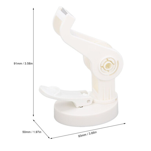 Adjustable Desktop Tape Dispenser with Suction Cup White Roll Holder 1