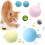 3PCS Cat Interactive Toy Balls - EVA/Wool, 5cm, Sounds 2