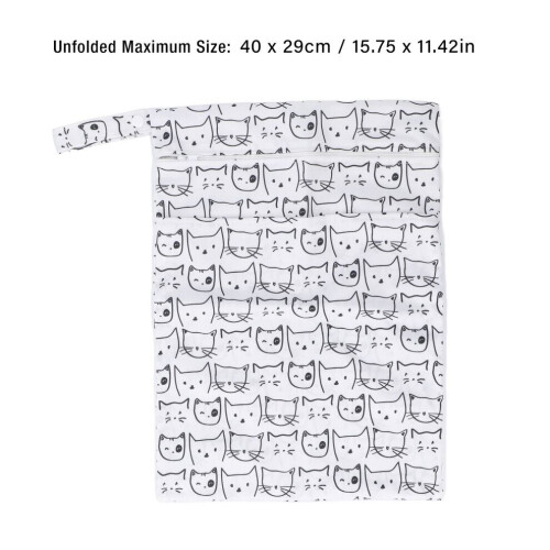 Lot de 2 sacs imperméables réutilisables pour couches lavables (40 x 29 cm) 1