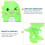 1 Set Children's Pretend Dentist Tools Dinosaur Simulation Game Toy 11