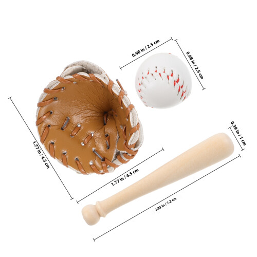 Mini Baseball: Kij, Rękawica, Piłka, , Ozdoby 1