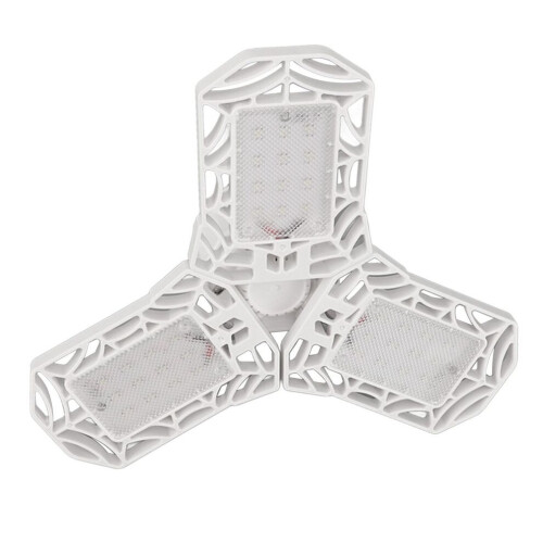 6000K deformerbara LED-garagelampor E26/E27 med 3 justerbara paneler