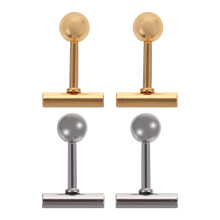 2Paare Ohrstecker Damen Herren Kleine Schmuck
