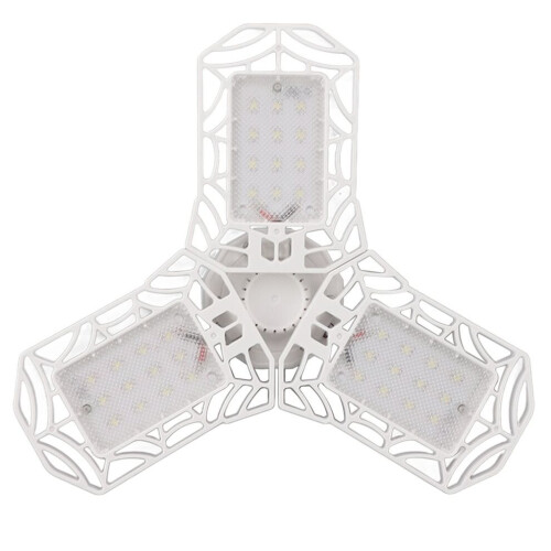 6000K deformerbara LED-garagelampor E26/E27 med 3 justerbara paneler 1