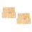 2 Piezas Madera 3D Pisos Asiático 7