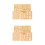 2 Piezas Madera 3D Pisos Asiático 8