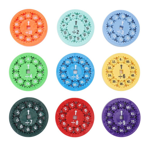 Colorful Math Learning Rotation Toy - Portable Educational Game Tool 2