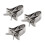 Mangeoire pour oiseaux en métal, 3 pièces, conception à 1
