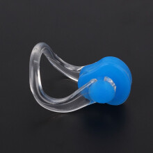 4Pcs Waterproof Silicone Earplugs & Nose Clips Set for Swimming & Noise Protection (Blue)
