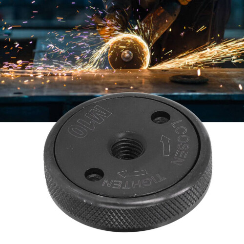 Angle Grinder Pressure Plate M10 Thread Quick Release Flange Nut Black