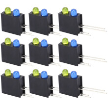 100 stuks 3 mm LED-lamphouders 90 zwarte, gele en blauwe industriële onderdelen