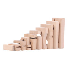 2 Set In Legno Impilabile Sviluppo Bambini