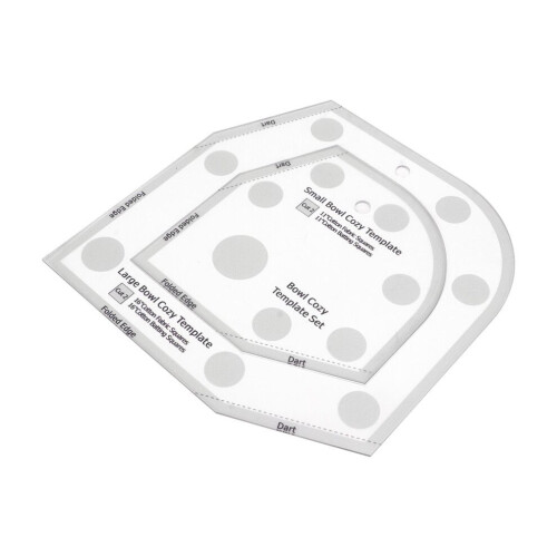 Versatile 10in Acrylic Bowl Cozy Template for DIY Kitchen Art Projects
