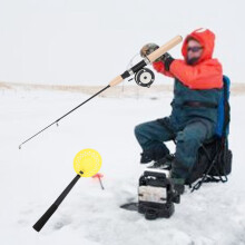75cm Durable Ice Fishing Rod Reel Combo - Perfect Gift for Fishing Enthusiasts
