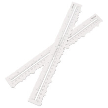 KW-trio Steel Paper Tearing Ruler 30cm/11in, Irregular Edges, Craft, Scrapbooking