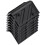 8PCS Thickening Speaker Corner Protector Plastic Right Angle Wrap Angle with Screw Kits Black 1
