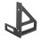 Woodworking Square Protractor 45/90 Aluminum Carpenter Ruler Black 3