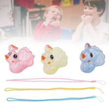 3 stuks vogelvormige waterfluitjes - ABS, roze/blauw/geel, educatief muzikaal speelgoed