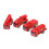 Kids Fire Truck Toy 4pcs, Realistic Mini Fire Engine, Plastic Simulation 1