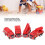 Kids Fire Truck Toy 4pcs, Realistic Mini Fire Engine, Plastic Simulation 3