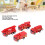 Kids Fire Truck Toy 4pcs, Realistic Mini Fire Engine, Plastic Simulation 4
