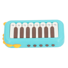 Kinder-Taschenklavier mit 15 Tasten, blau, Miniatur-Lerninstrument